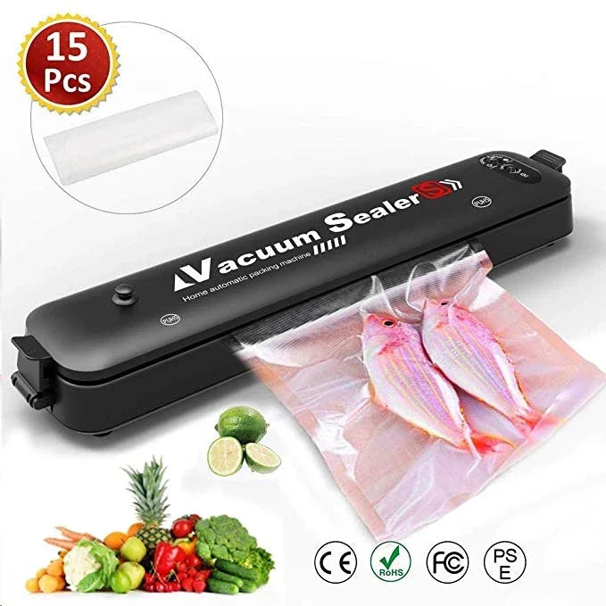 ENVASADORA AL VACÍO AUTOMÁTICA - SEALER PRO + 15 BOLSAS REGALO