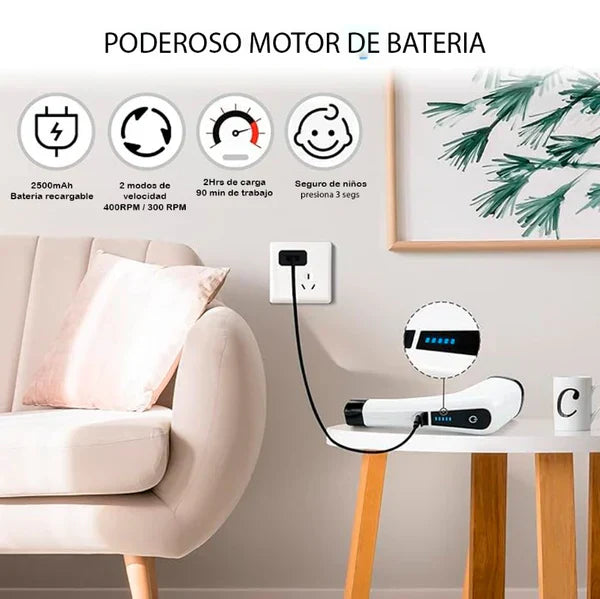 🔌🌊 CEPILLO DE LIMPIEZA ELÉTRICO 7 EN 1 🌟 🏠💪