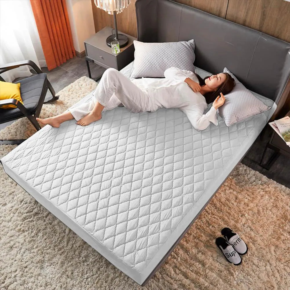 Duerme como en un hotel 5 estrellas 🏨💤 ¡Protector de colchón + 2 fundas de regalo!