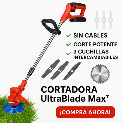 Guadaña Inalambrica TurboBlade™  [ULTRA POTENTE] + [2 BATERÍAS RECARGABLES]