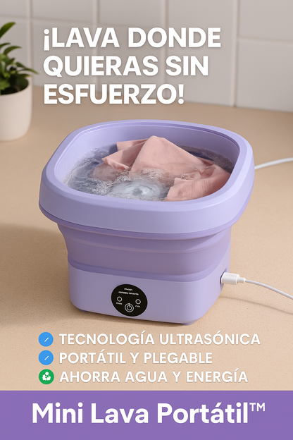 LavaFácil Compacta Mini Lavadora Portátil con 50% de Descuento🚀