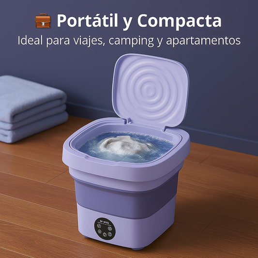 LavaFácil Compacta Mini Lavadora Portátil con 50% de Descuento🚀